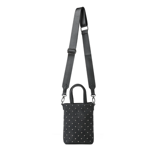 MILA PHONE TOTE BLACK STUDDED