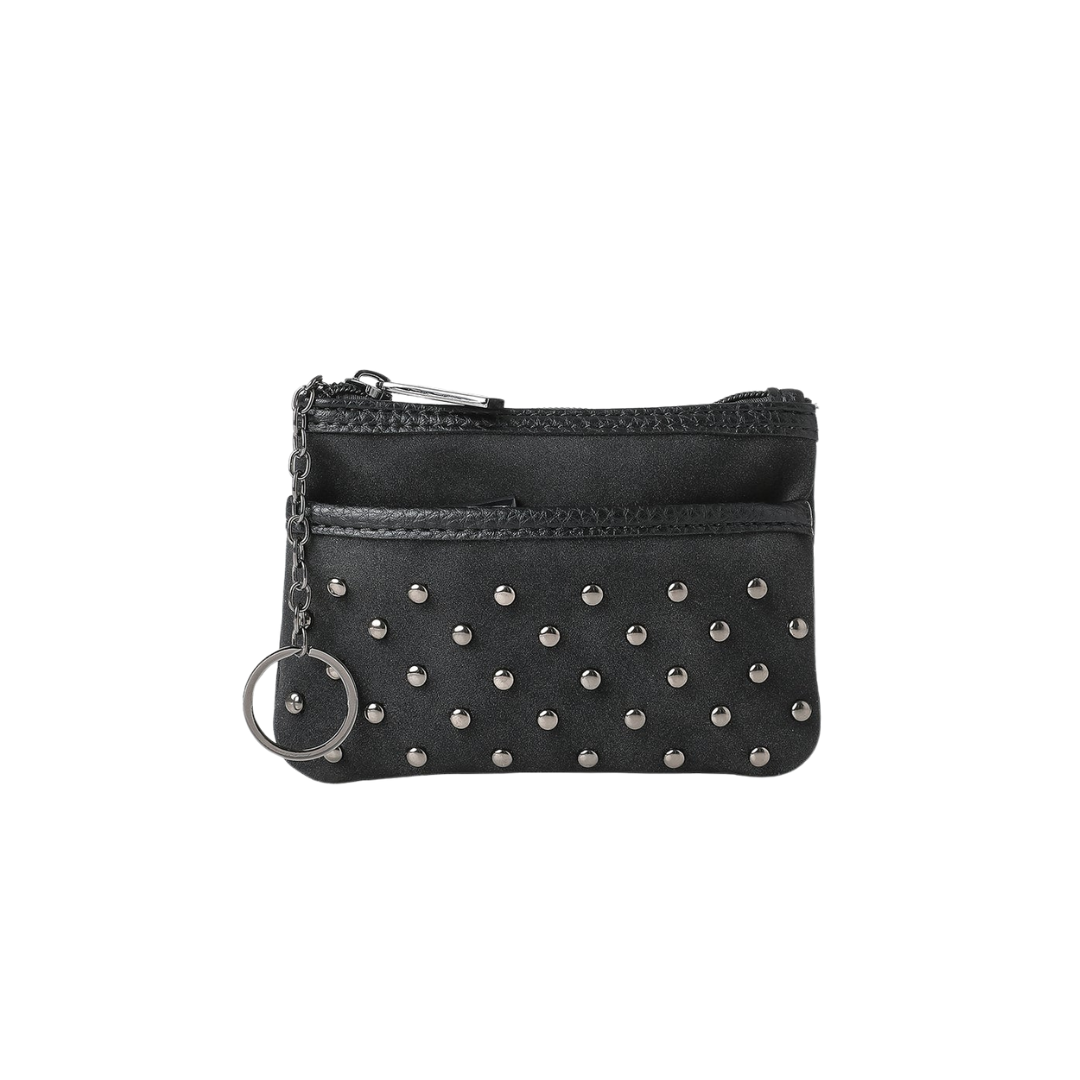 MAX CARD CASE BLACK STUD