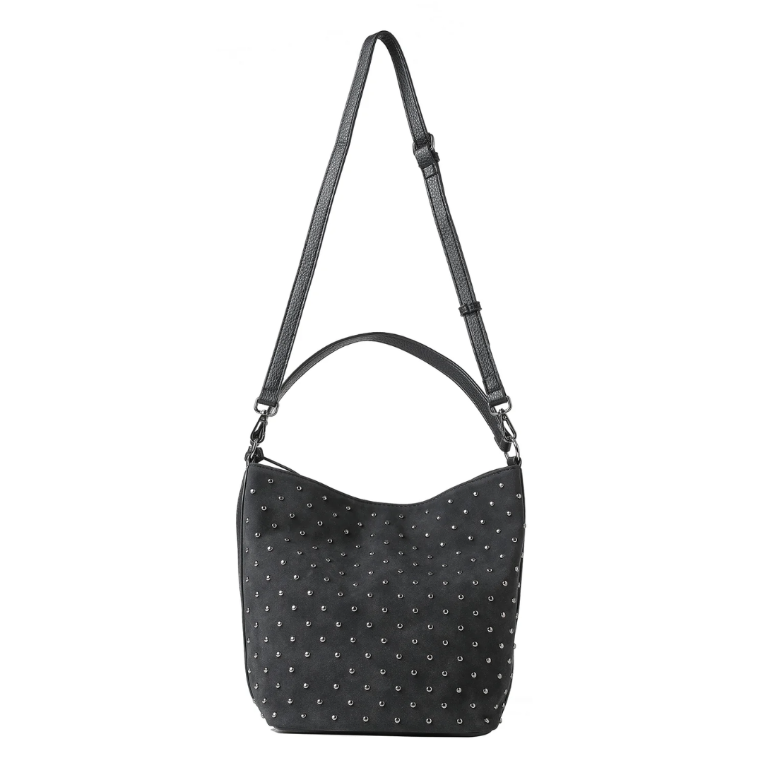 CELINE SHOULDER BAG BLACK STUD