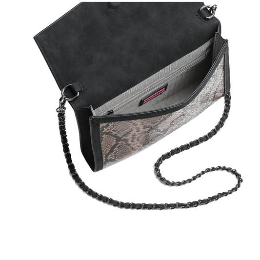 BETH CLUTCH BROWN PYTHON
