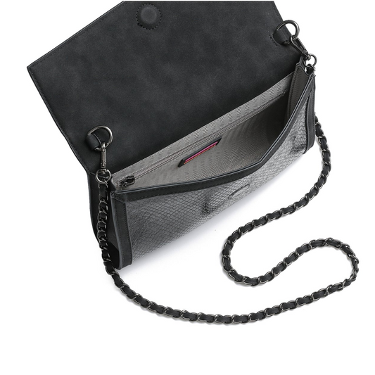 BETH CLUTCH BLACK PYTHON