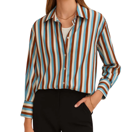 STRIPED BUTTONDOWN COFFEE