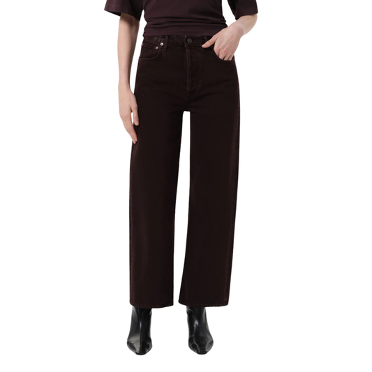 REN HIGH WAISTED WIDELEG SLOE BERRY