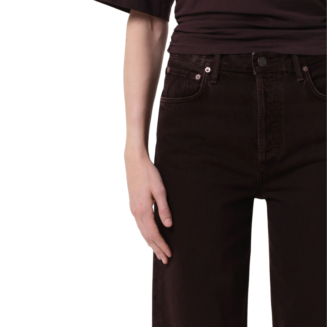 REN HIGH WAISTED WIDELEG SLOE BERRY