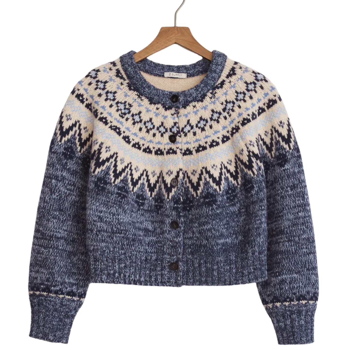 NORTH SEA FAIRISLE CARDIGAN