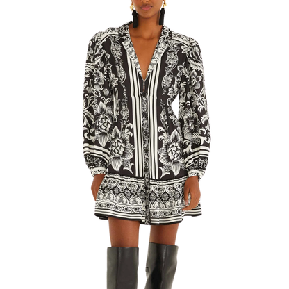 LISBON BLACK MINI DRESS
