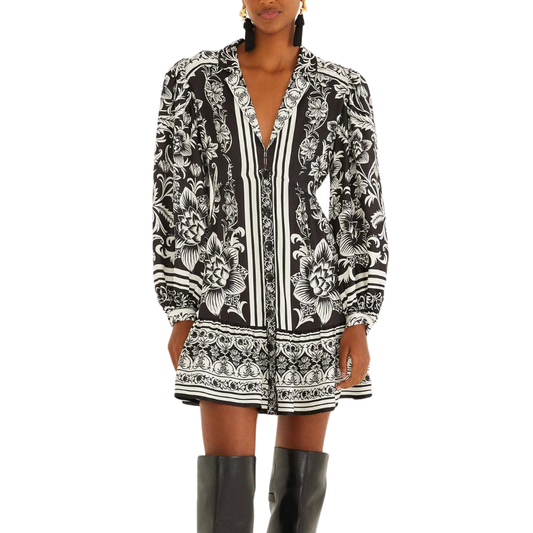 LISBON BLACK MINI DRESS