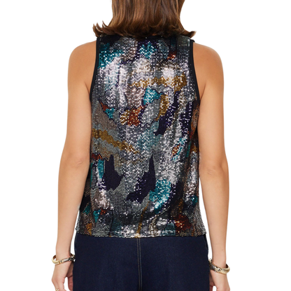 SPARKLE TANK TOP BLACK
