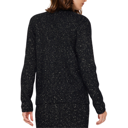 KNIT SPARKLE CARDIGAN BLACK