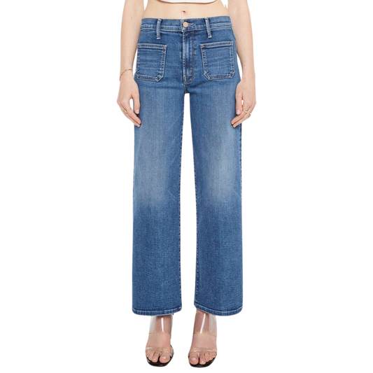 PATCH POCKET MID RISE MAVEN ANKLE LETS SPLIT