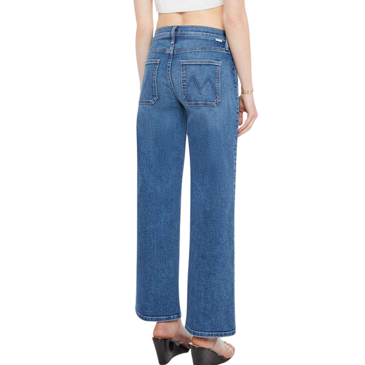 PATCH POCKET MID RISE MAVEN ANKLE LETS SPLIT