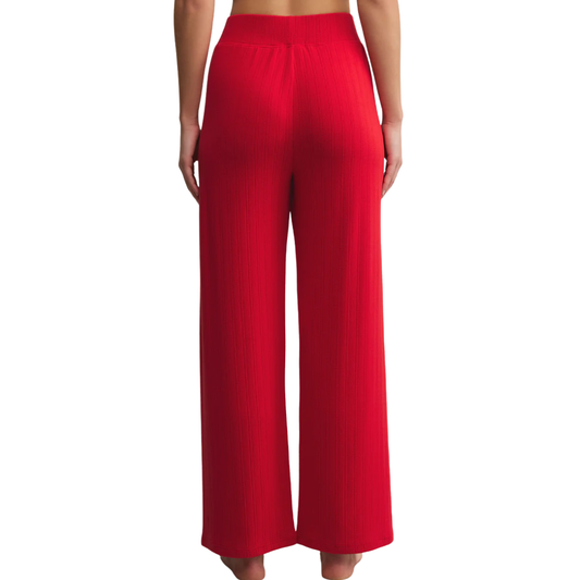 LUXE POINTELLE PANT FESTIVE RED
