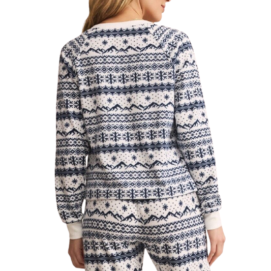 LONG SLEEVE SLOPES FAIRISLE TOP
