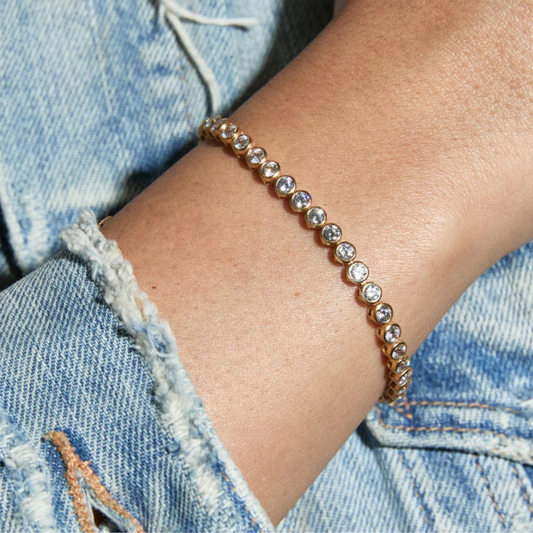 BEZEL TENNIS BRACELET