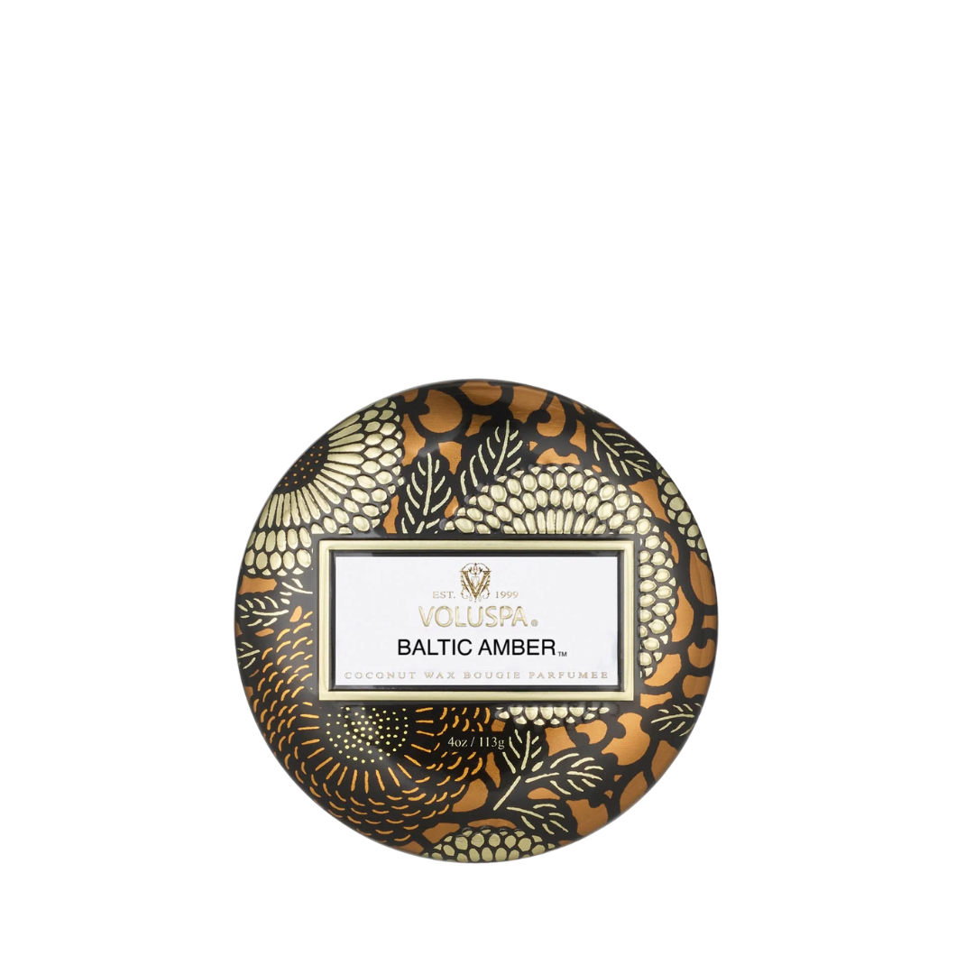 MINI TIN CANDLE BALTIC AMBER