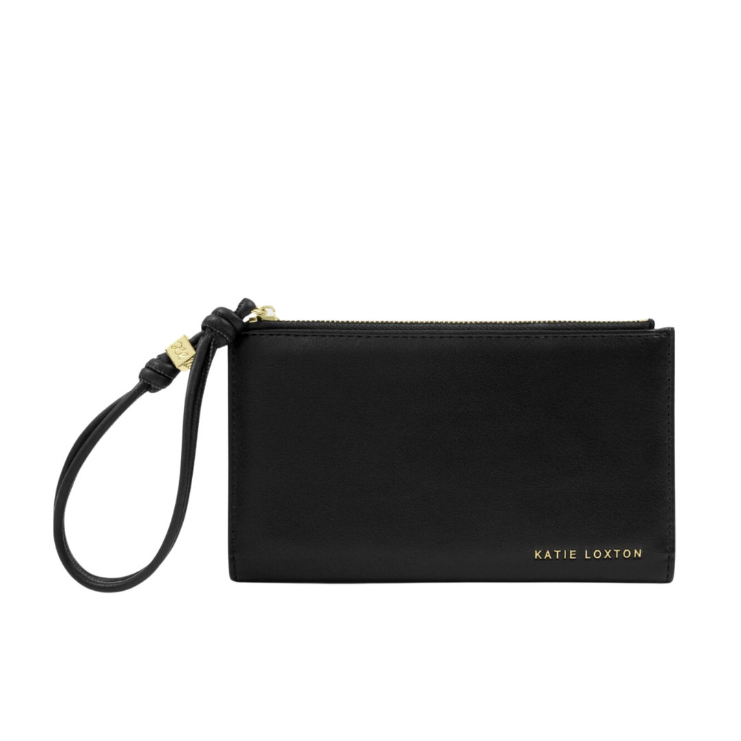 ARDEN LARGE WRISTLET PURSE BLACK