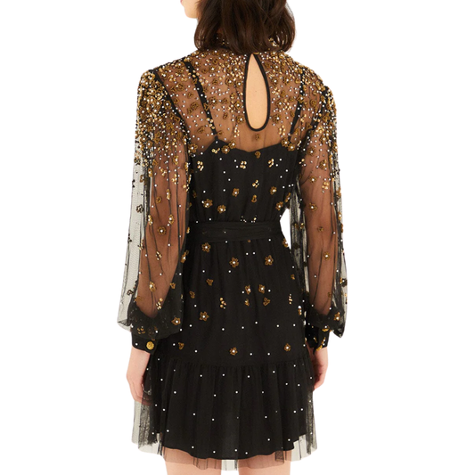 TULLE BLACK MINI DRESS