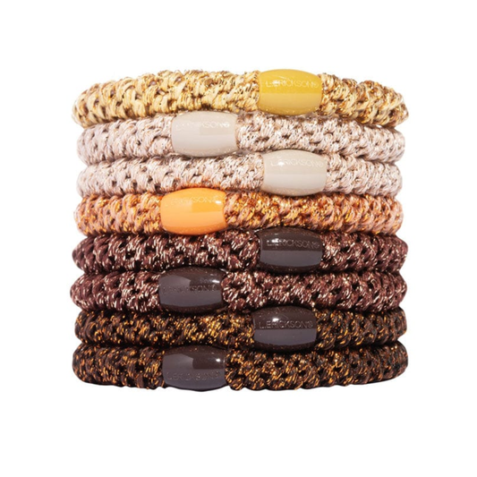 GRAB & GO PONYTAIL HOLDERS BRONZE METALLIC