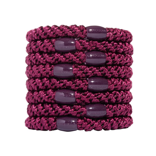 GRAB & GO PONYTAIL HOLDERS BURGUNDY