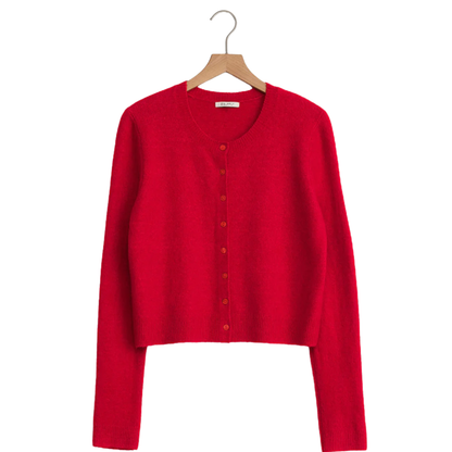 MEDINA CARDIGAN FESTIVE RED
