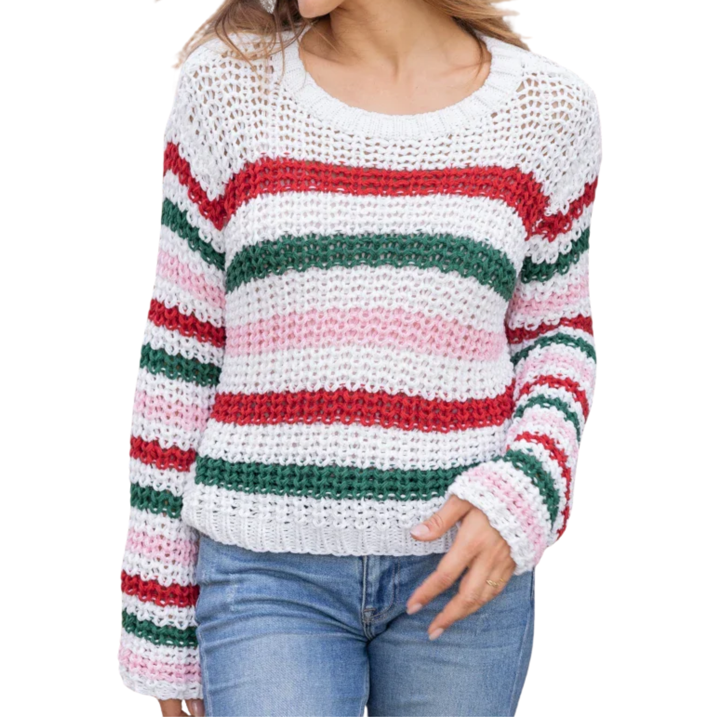 NORTH POLE STRIPED SWEATER