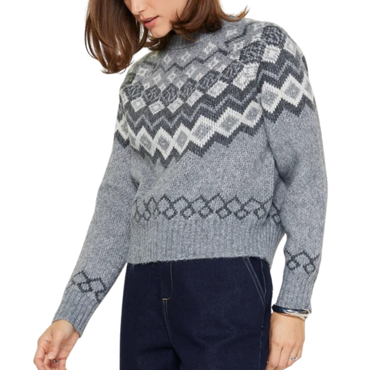 FAIR ISLE SWEATER GREY