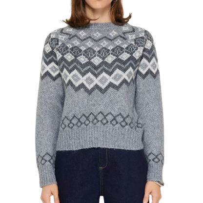 FAIR ISLE SWEATER GREY