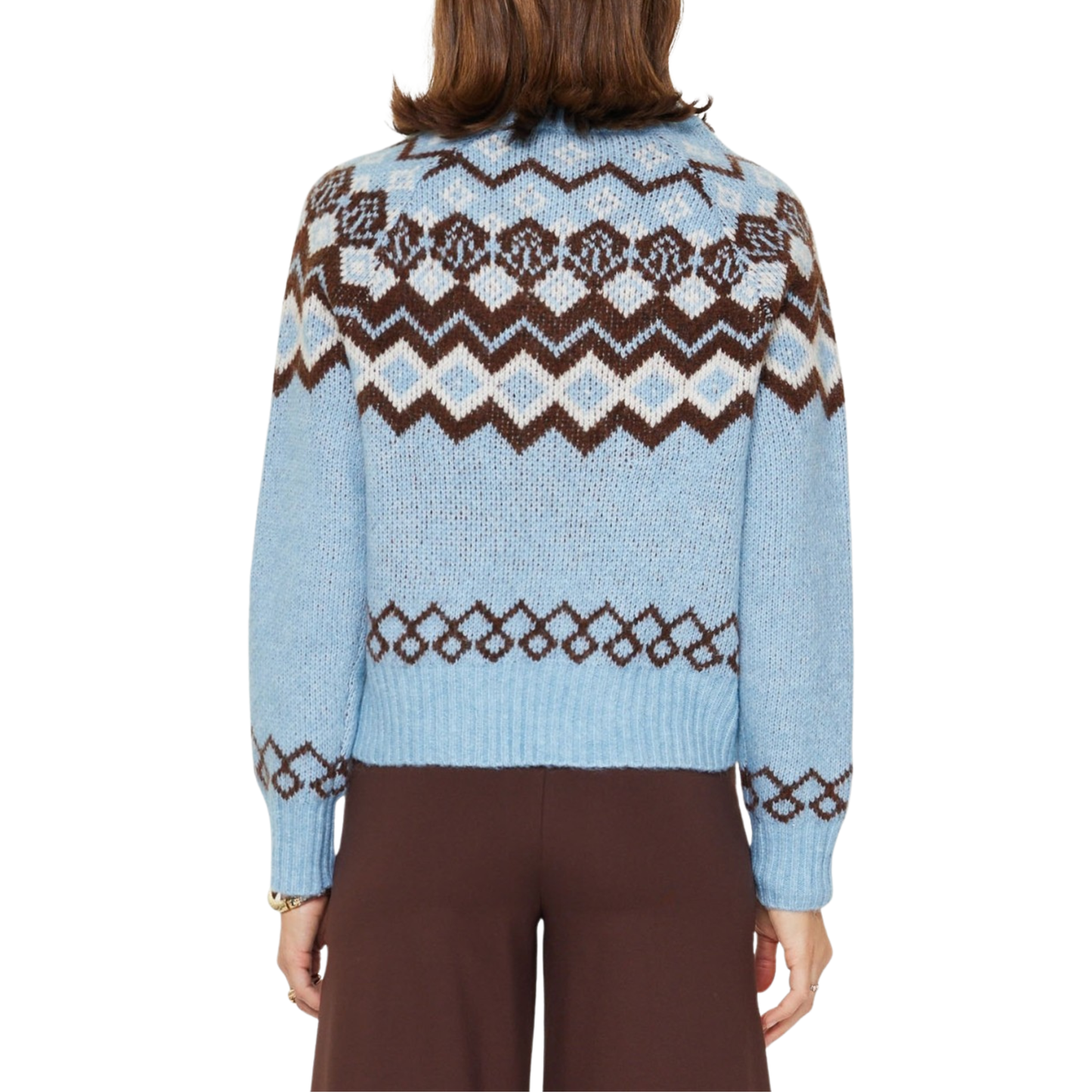 FAIR ISLE SWEATER SMOKE