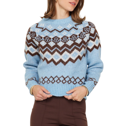 FAIR ISLE SWEATER SMOKE