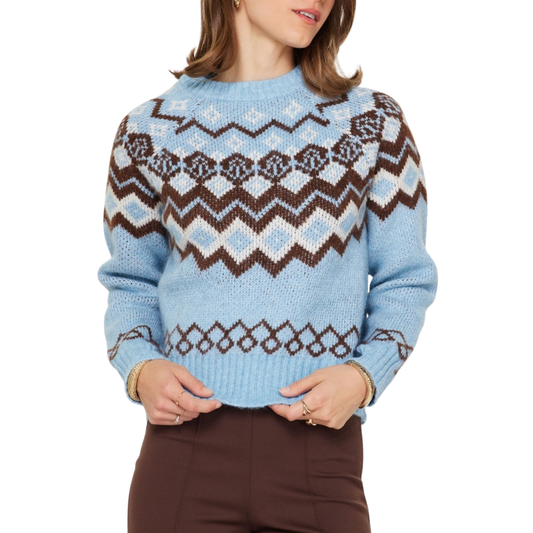 FAIR ISLE SWEATER SMOKE