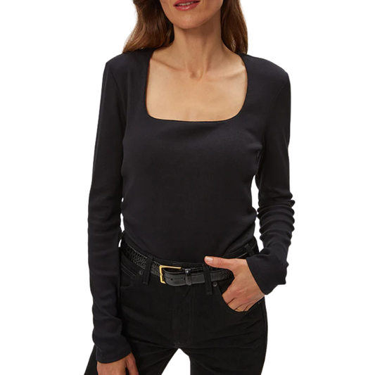 LONG SLEEVE SARAH SQUARE NECK TEE