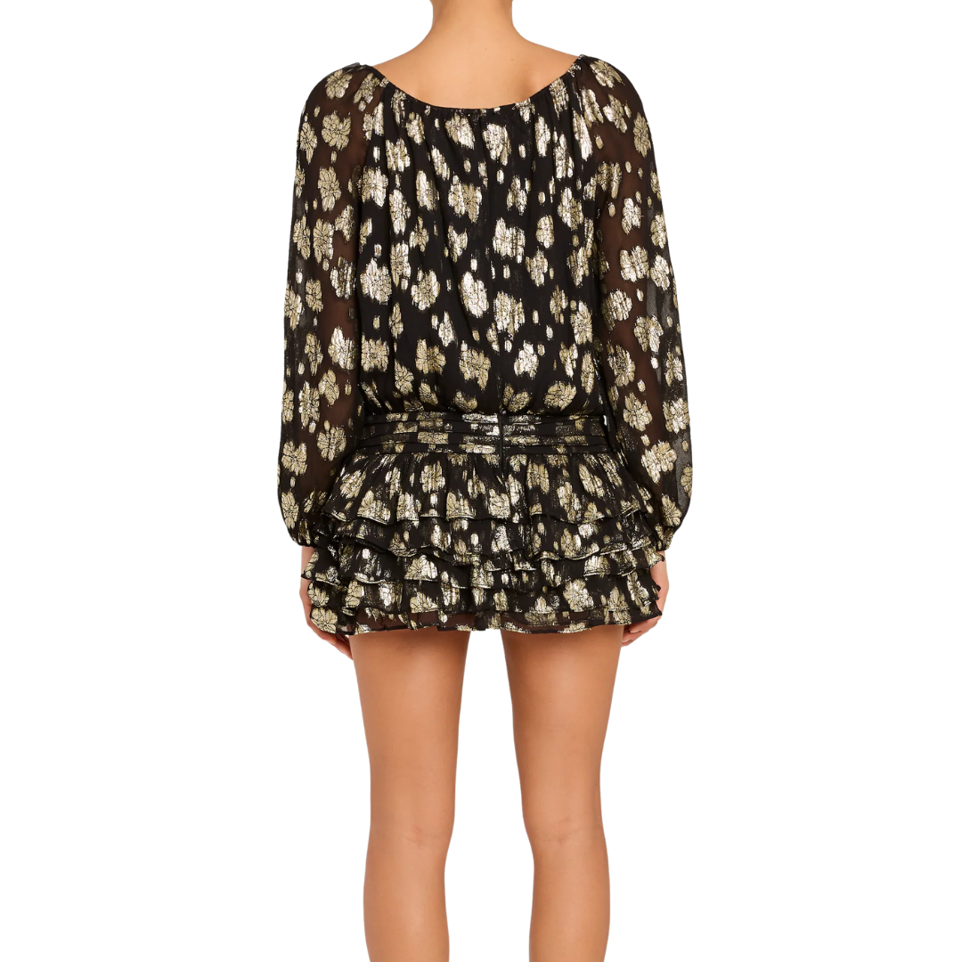 DALLAS ROMPER BLACK/GOLD