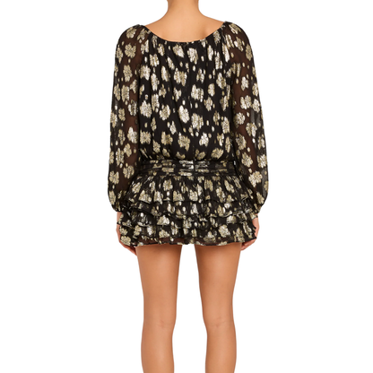 DALLAS ROMPER BLACK/GOLD
