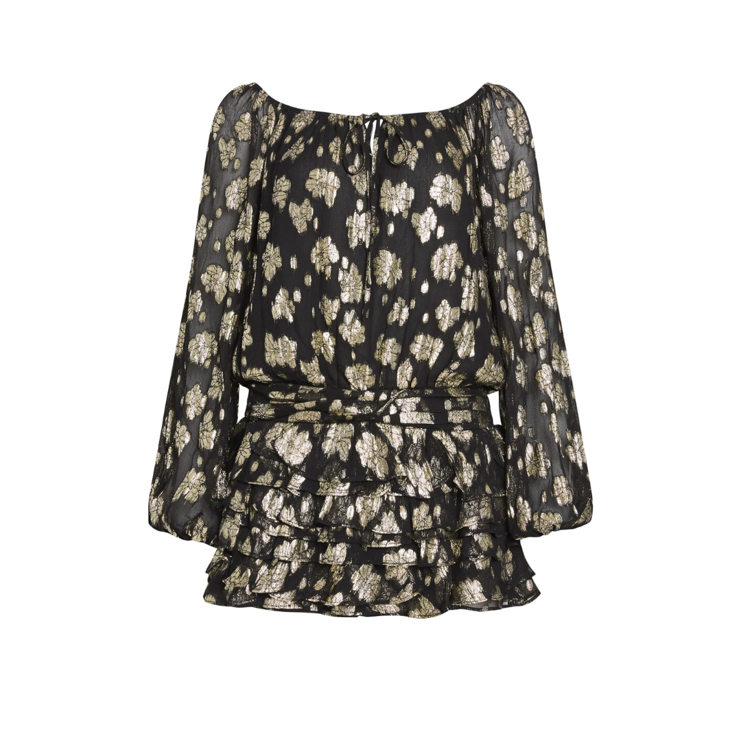 DALLAS ROMPER BLACK/GOLD