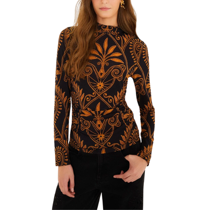 CORNELY AINIKA JERSEY BLOUSE BLACK