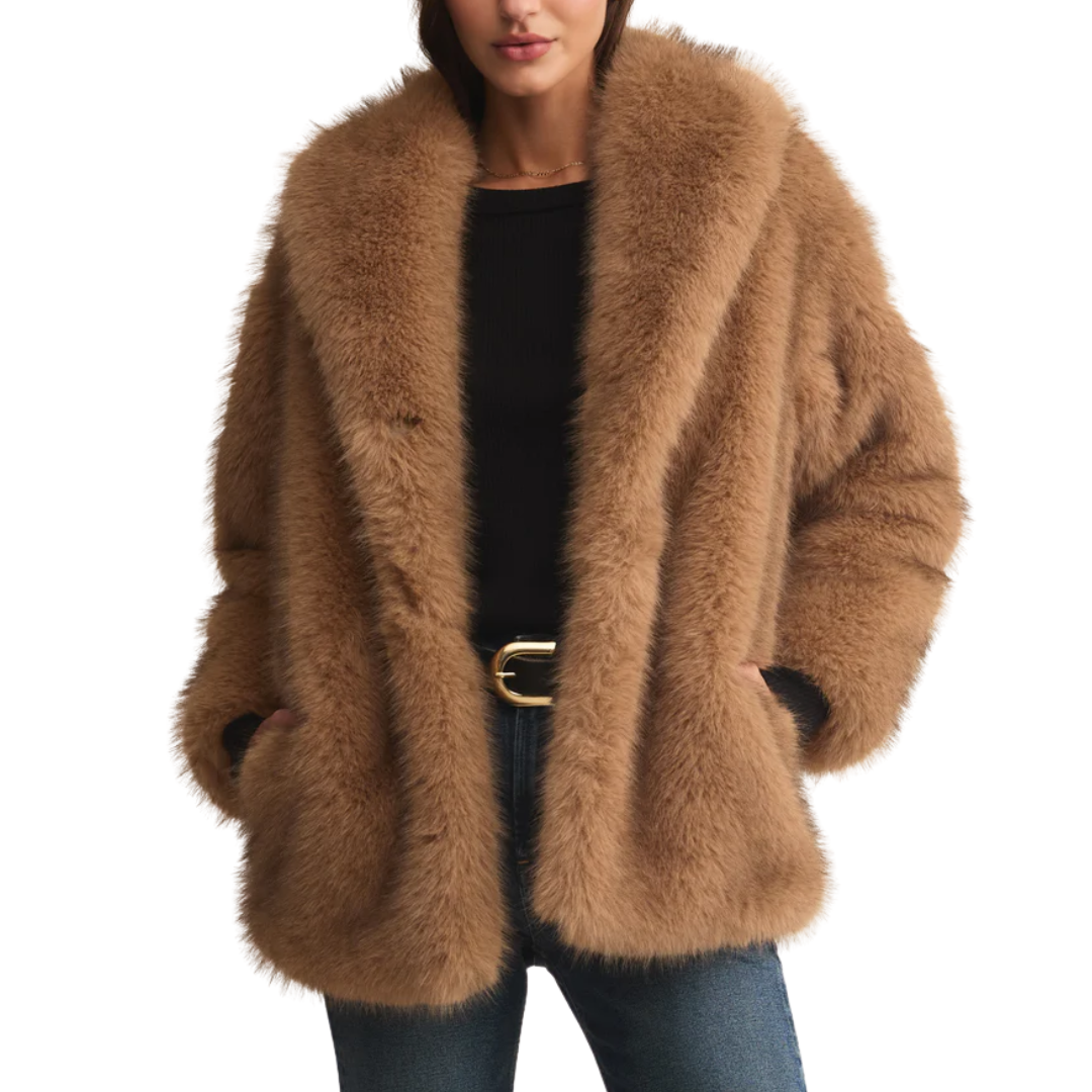 LOGAN FAUX FUR COAT