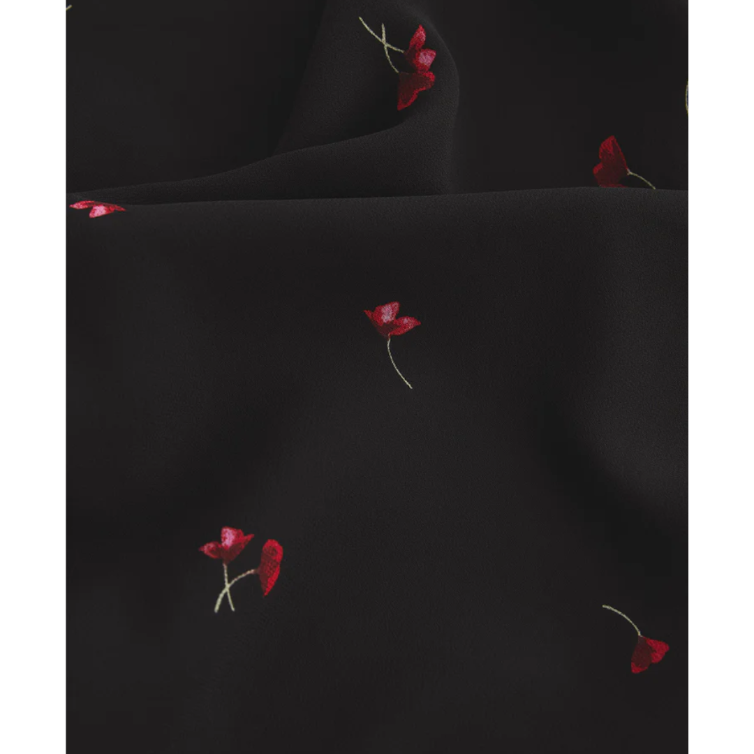 CAMPBELL RIO FLORAL MINI DRESS BLACK