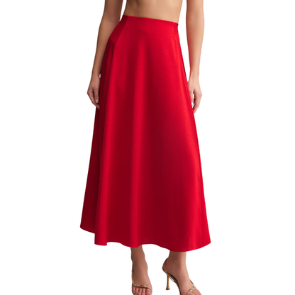 NORTHPOINTE MIDI SKIRT FESTIVE RED