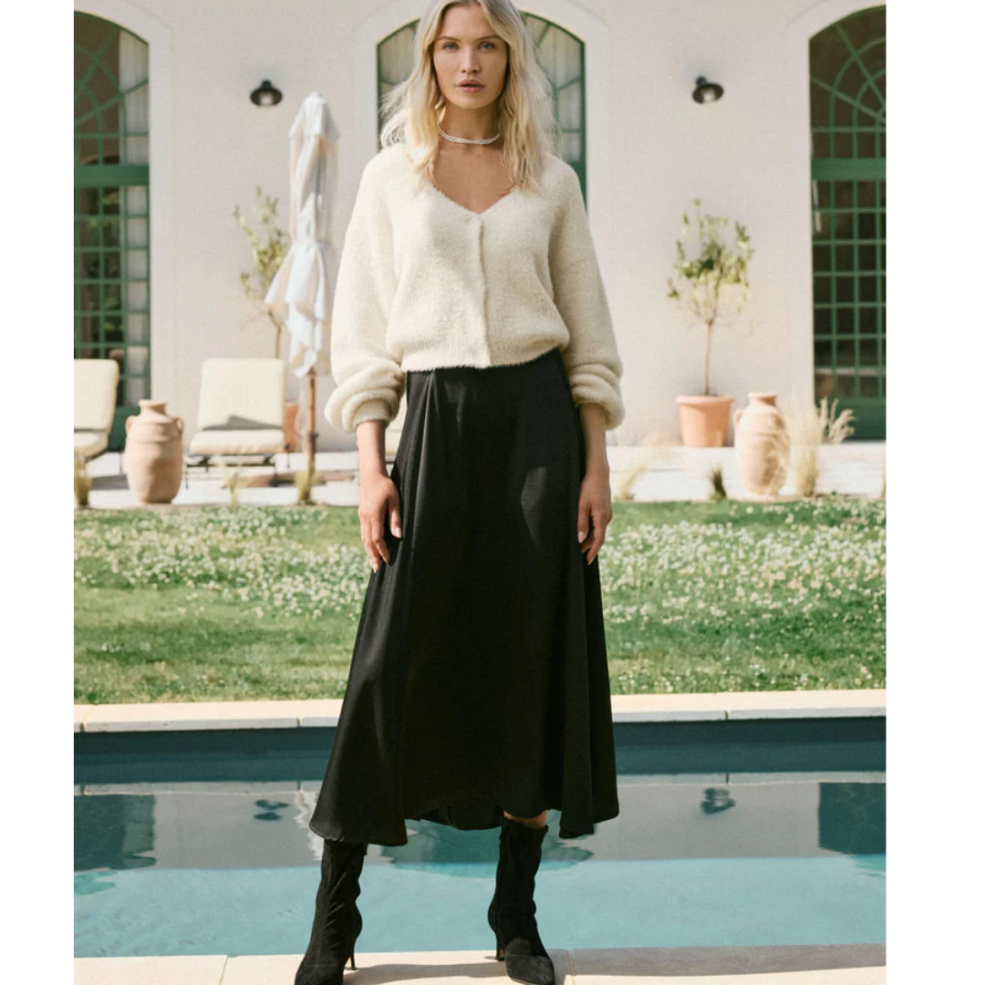 NORTHPOINTE MIDI SKIRT BLACK