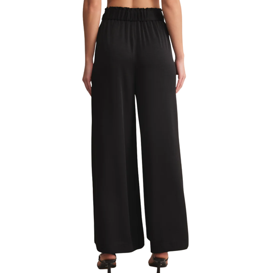 ISOLDE SATIN PANT BLACK