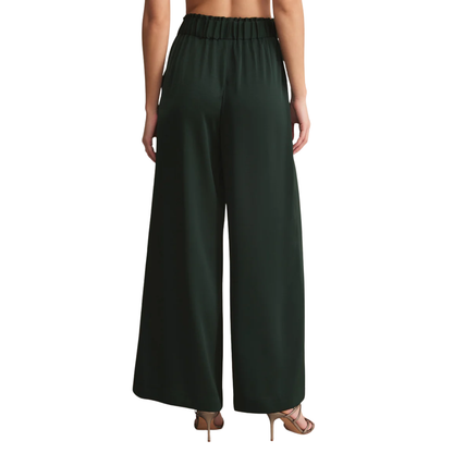 ISOLDE SATIN PANT GREEN GARLAND