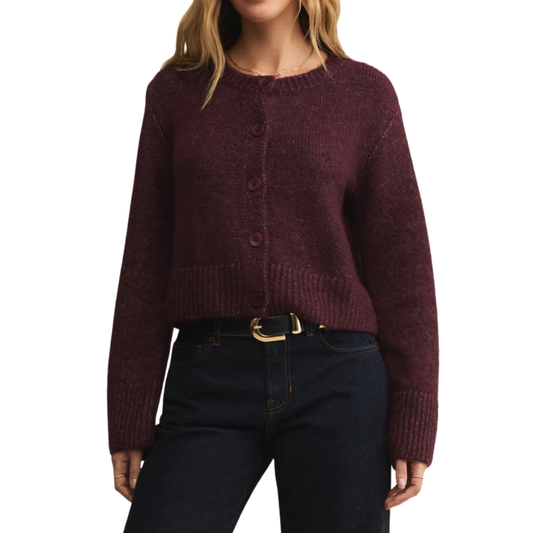 BREEN CARDIGAN MERLOT