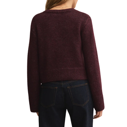 BREEN CARDIGAN MERLOT