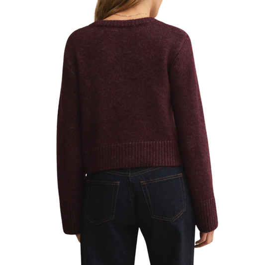 BREEN CARDIGAN MERLOT