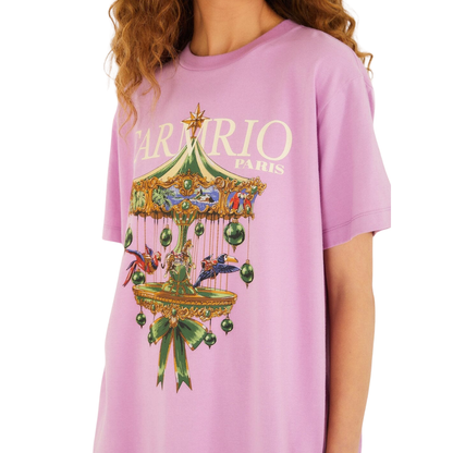 PARIS CAROUSEL T SHIRT LILAC