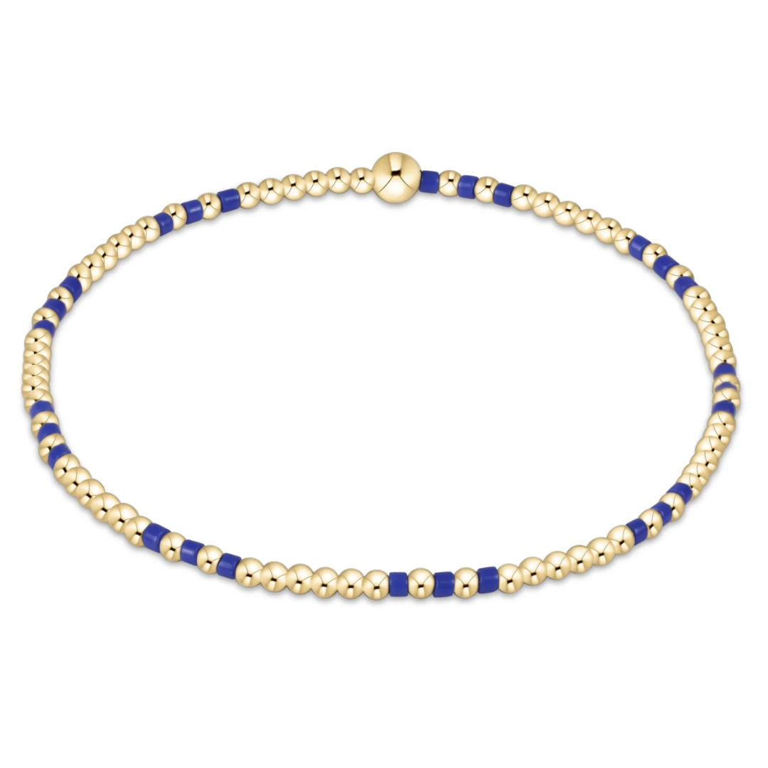 GAMEDAY HOPE JOY 2MM BLUE BRACELET