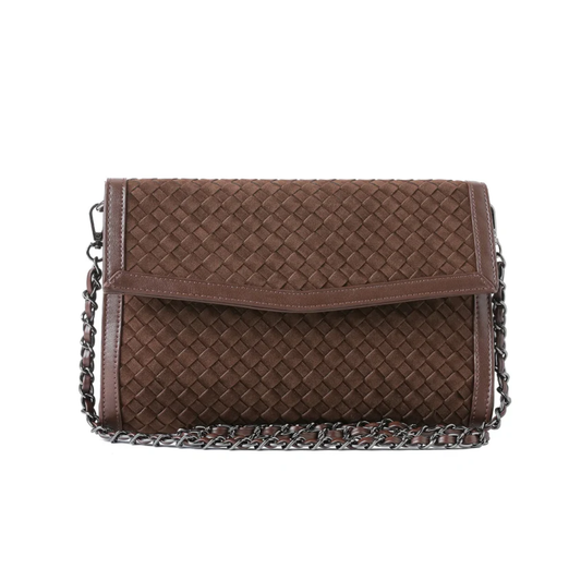 BETH ENVELOPE CLUTCH CHOCOLATE