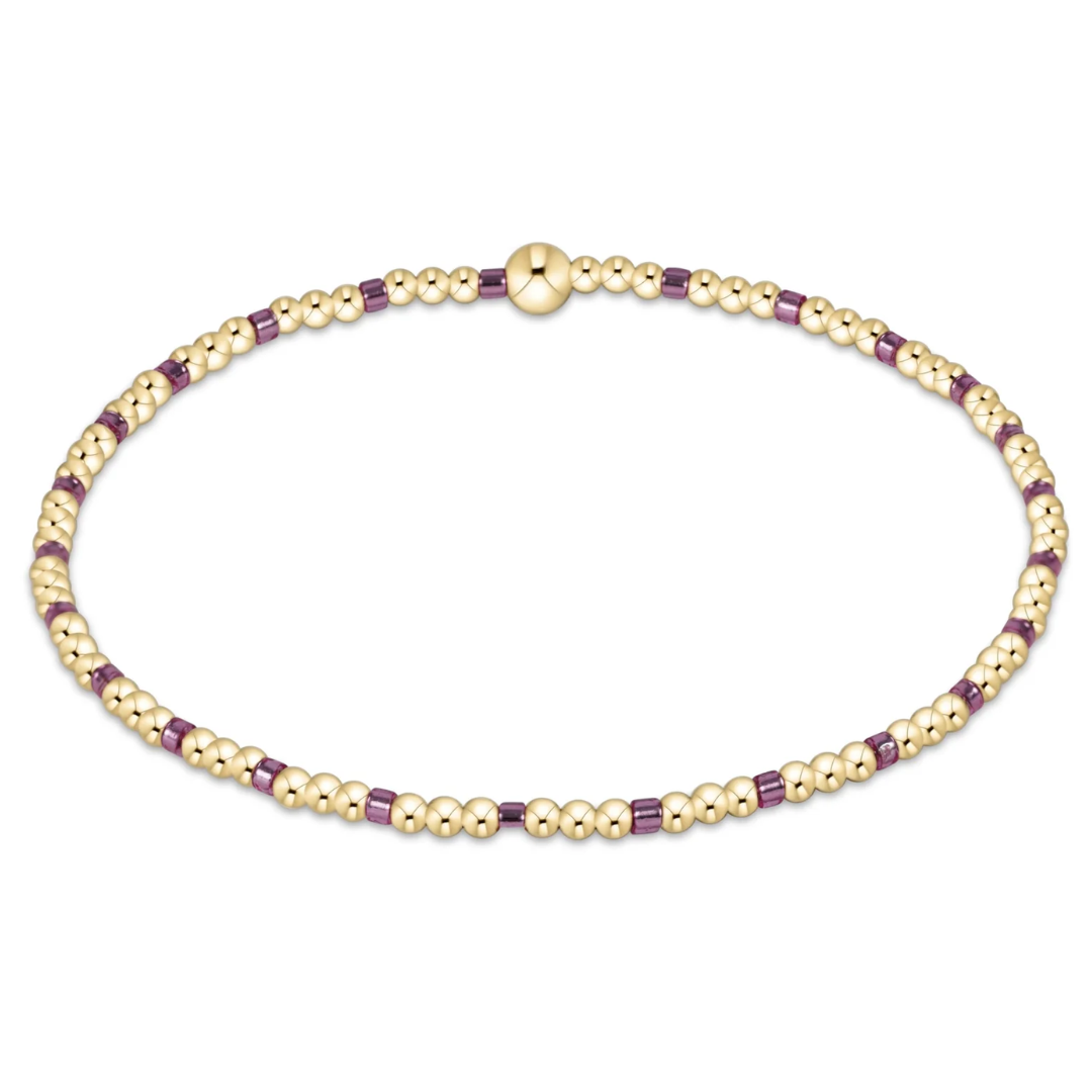 HOPE SINCERITY 2MM BRACELET PINK METALLIC