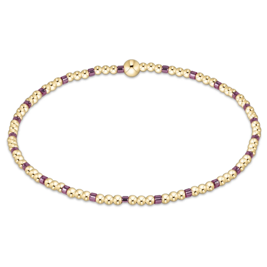 HOPE SINCERITY 2MM BRACELET PINK METALLIC