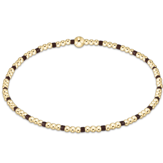 HOPE SINCERITY 2MM BRACELET CHOCOLATE